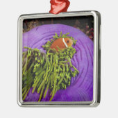 Anemonefish und große Anemone Silbernes Ornament (Links)