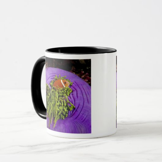 Anemonefish und große Anemone Tasse (Vorderseite Links)