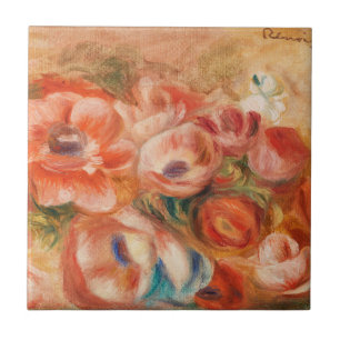Anemonen (2) von Auguste Renoir Dekorativ Fliese