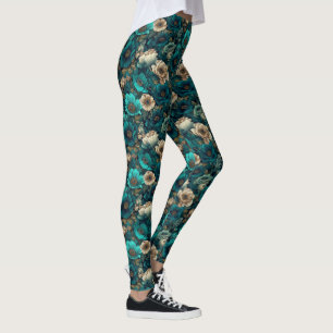 Anemonen-Blumen Laufende Anemonen Funkelnde Gesche Leggings