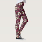 Anemonen Blumen Mutterschaft Anemonen Blumen Leggings (Rechts)