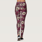 Anemonen Blumen Mutterschaft Anemonen Blumen Leggings (Rückseite)