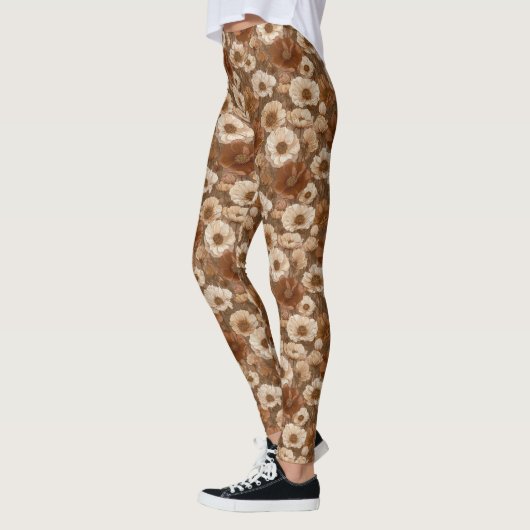 Anemonen Blumen Mutterschaft Anemonen Funkeln Leggings (Links)