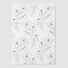 Anemonen Blumen Pergamentpapier für Einladungen