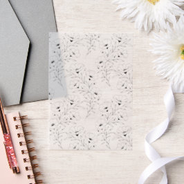 Anemonen Blumen Pergamentpapier für Einladungen