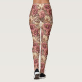 Anemonen Blumen Workout Anemonen Ästhetik Leggings (Rückseite)