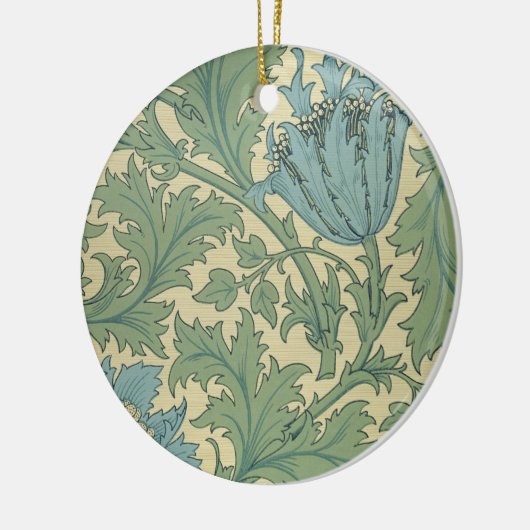 "Anemonen" Entwurf (Gewebe) Keramik Ornament (Links)