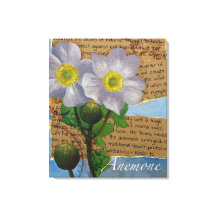 Anemonen-Leinwanddruck gespannt