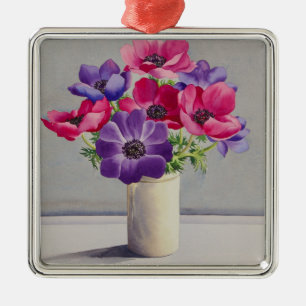 Anemonen Silbernes Ornament
