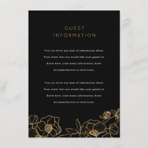 Anemonen-Sträußchen-Hochzeitseinsatz Begleitkarte