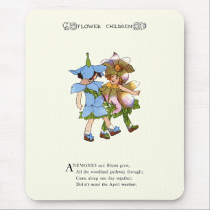 Anemonen und Bluets Mousepad