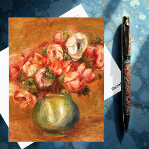 Anemonen von Pierre-Auguste Renoir Postkarte