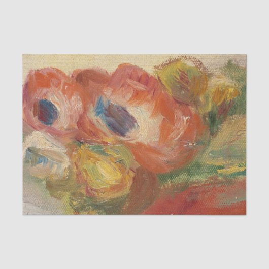 Anemonen von Renoir Seidenpapier (Vorderseite)