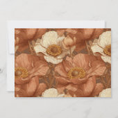 Anemonengarten Fünfzigster Geburtstagsgeschenk für Einladung (Rückseite)