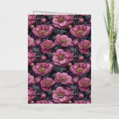 Anemonengarten zum 40. Geburtstag einzigartig Karte (Rückseite)