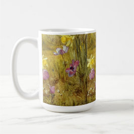 Anemones and Daffodils amerikanischer Künstler Hen Kaffeetasse