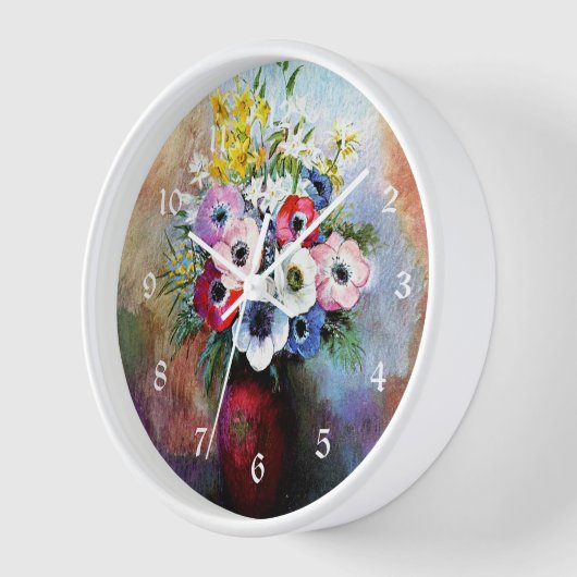Anemones, berühmtes Gemälde von Odilon Redon Uhr (Winkel)