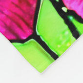 Anemones Glaskunst Fleecedecke (Ecke)