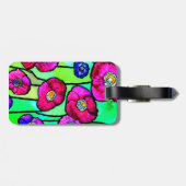 Anemones Glaskunst Gepäckanhänger (Rückseite horizontal)