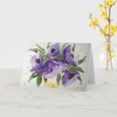 Anemones Greeting Card Karte (Gelbe Blume)
