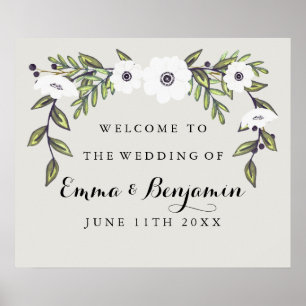 Anemones Hochzeitssymbol Poster