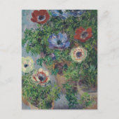Anemones in Pot, Claude Monet, 1885 Postkarte (Vorderseite)