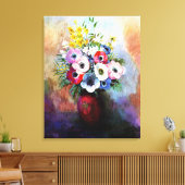 Anemones - Odilon Redon Gemälde, Leinwanddruck (Insitu (Wohnzimmer))