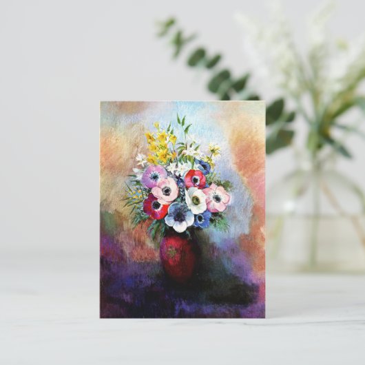 Anemones - Odilon Redon Postkarte (Stehend Vorderseite)