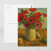 Anemones Postkarte (Vorne/Hinten)
