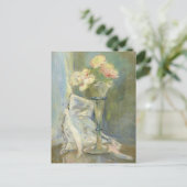 Anémones-Rose | Berthe Morisot Postkarte (Stehend Vorderseite)