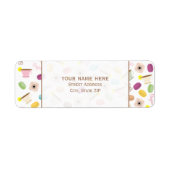 Anemones & Teacups - Adressetikett (Vorne)