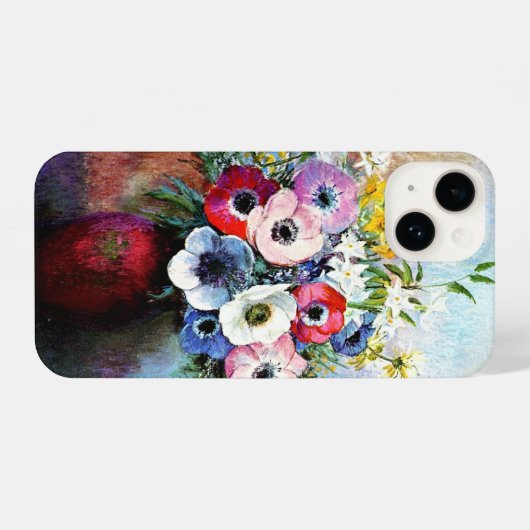 Anemones von Odilon Redon iPhone Hülle (Rückseite (Horizontal))