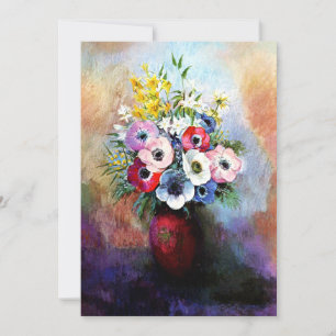 Anemones von Odilon Redon Karte