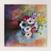 Anemones von Odilon Redon Puzzle (Horizontal)