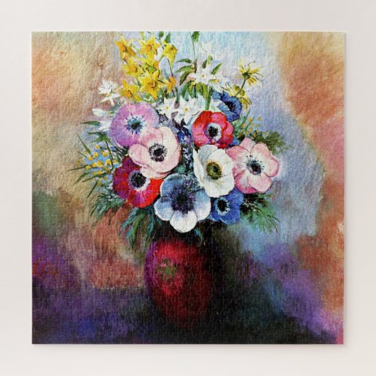 Anemones von Odilon Redon Puzzle (Vertikal)