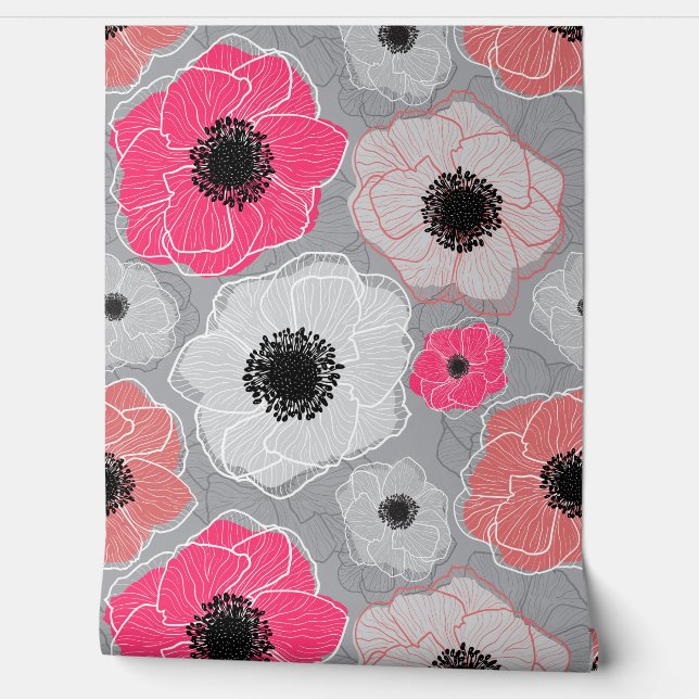 Anemones Wildblume G603 Tapete (Abrollen)
