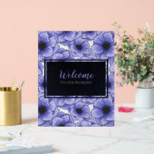 Anemones Wildblume Muster G602 Acrylschild (Hochzeit)