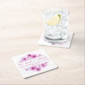 Anemonrosa Blume feiern Untersetzer (Vor Ort)