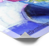 anemonrosa und lila poster (Ecke)