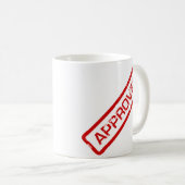 anerkannt, verweigert kaffeetasse (VorderseiteRechts)