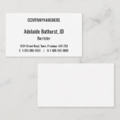 Anerkannte, Berufliche Anwaltskarte Visitenkarte (Vorne/Hinten)