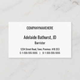 Anerkannte, Berufliche Anwaltskarte Visitenkarte