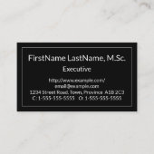 Anerkannte, einfache Visitenkarte (Vorderseite)