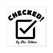 Anerkannter Lehrer für die Hausaufgaben Permastempel (Design)