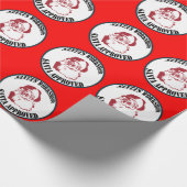 Anerkanntes Weihnachten Retro Sankt Geschenkpapier (Ecke)