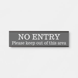 Anerkennbare und saubere "KEINE EINTRAGUNG" Türschild