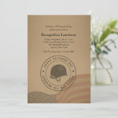 Anerkennung aller, die der Einladung dienten (Stehend Vorderseite)