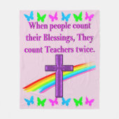 ANERKENNUNG DER LEHRER FLEECEDECKE (Vorderseite)