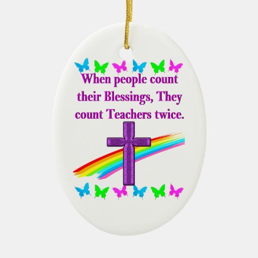 ANERKENNUNG DER LEHRER KERAMIK ORNAMENT (Vorne)