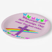 ANERKENNUNG DER LEHRER PAPPTELLER (Schrägansicht)